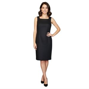 Talbots 100% Irish‎ Linen Sleeveless Dress In Black Size 6